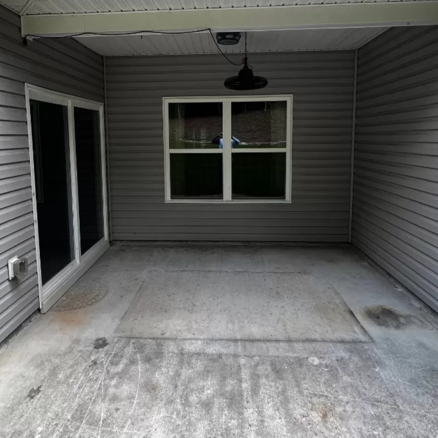 patio washing before