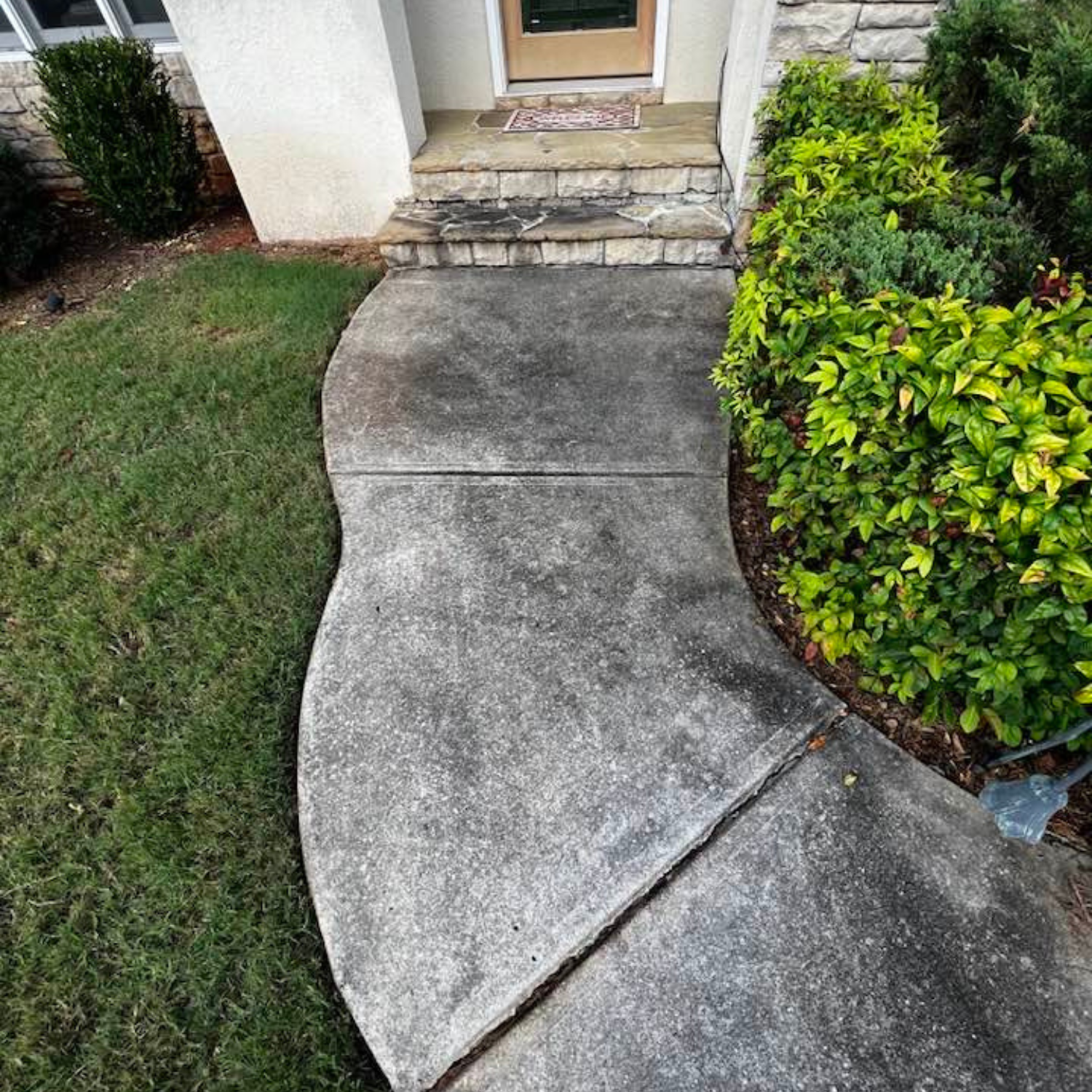 sidewalk cleaning before