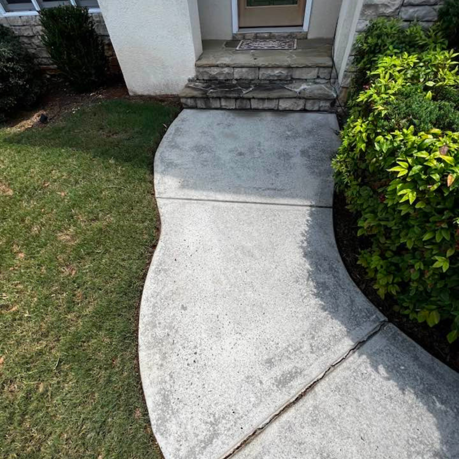 sidewalk cleaning after