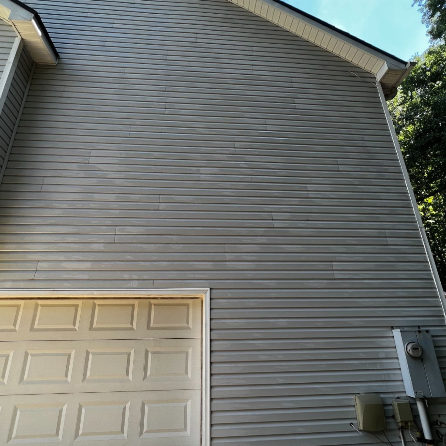 siding cleaning after